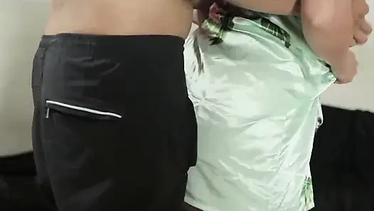 Indian Muslim Hijab Satin Lingerie Big Ass Creampie Doggy