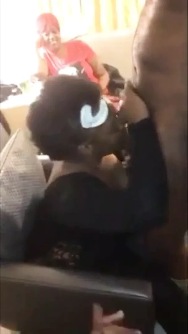 Older black step mom suck strippers dick at party