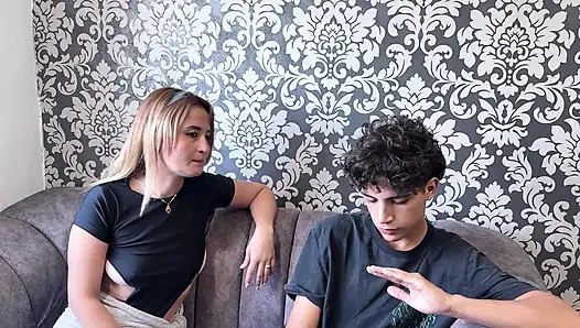 Big-ass stepmom teaches her little stepson how to fuck a woman and fulfills her dream fantasy.