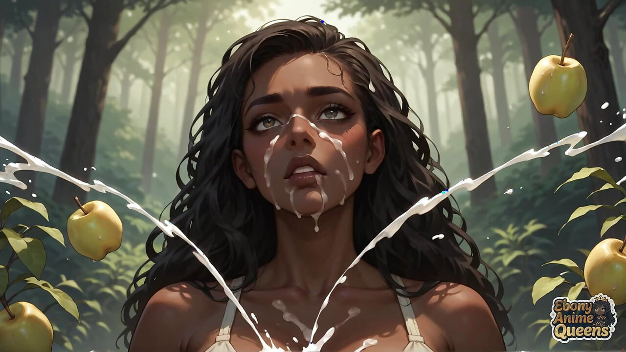 Forest Oral Bliss with Cum Splash - Black XXX Porn!