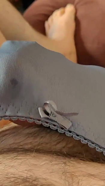 Powerful moment from "Vibrator Makes Me Cum In Panties - SlugsOfCumGuy"