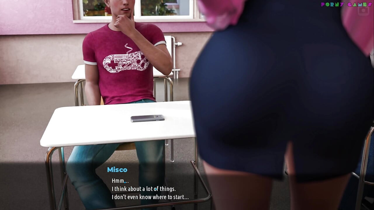 MAME SEXY din Sunville de L7team - Learning Art, modul anal, sex în trei cu studenții și profesorul 82