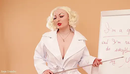 WICHsanleitung für mädchen, lesbisches domina-pOV-video
