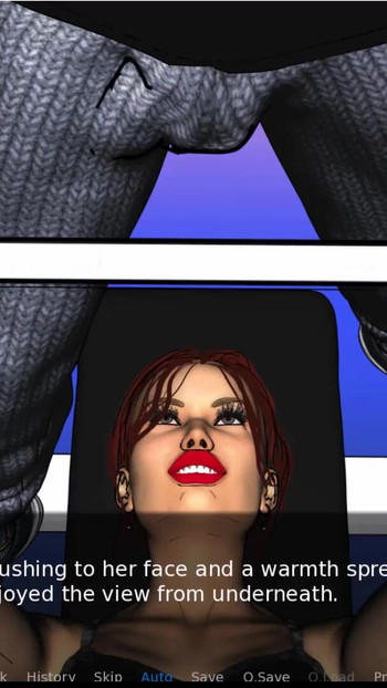 Thrilling moment from "A Couple's duet of love and lust #2 -  Nate went tom the gym where Darral helped her"