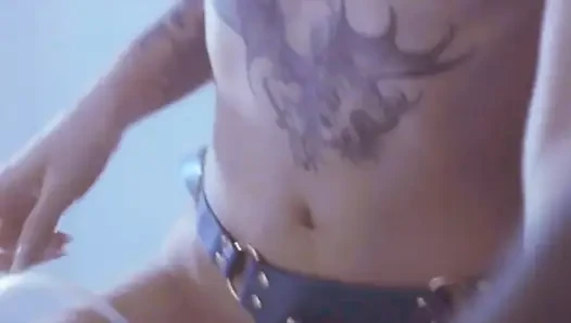 Lotus waits a shy partner with a strapon dildo : Director's cut