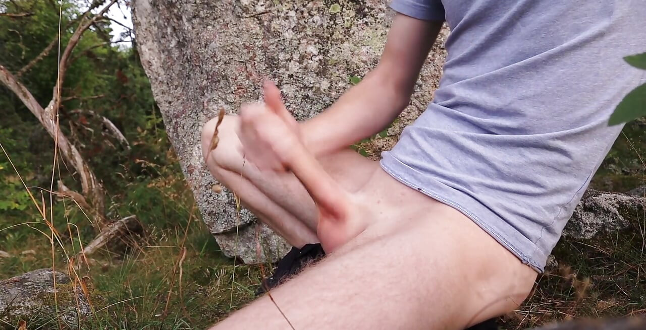Sneaked Behind a Rock Just to Finish Myself off Fast
