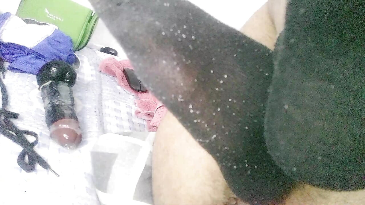 Duga igra guzicama s mojim ogromnim crnim dildom