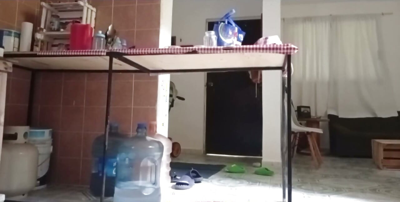 Karmica milf gordinha mexicana na cozinha