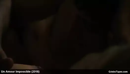 Virginie Efira, actrice célèbre, chatte nue pendant un rapport sexuel sauvage