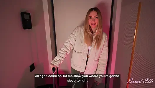 Meine Stiefschwester besucht mich in Deutschland und möchte mit mir das Bett teilen!
