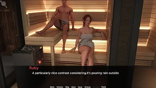Stepmom Fingering Her Pussy And jack Jerking His Cock In Sauna