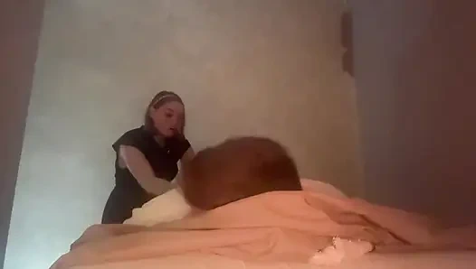 Massage in Reichweite der Anhänger