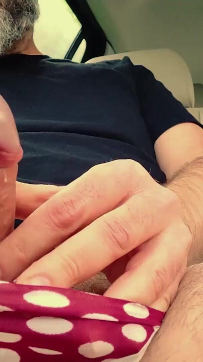 Stunning moment from "Step Dad Car Wank In Panties - SlugsOfCumGuy"