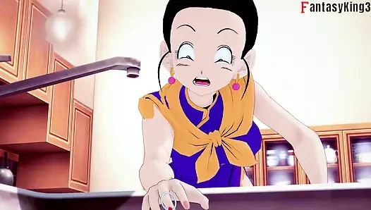 Chichi gets stuck in the sink and gohan fucks her - DragonBall Zex Series