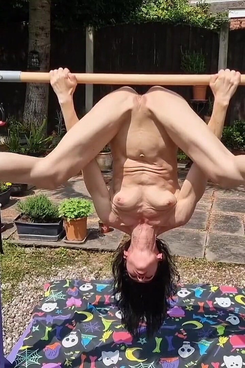 Nude Yoga and Outdoor Exposure.