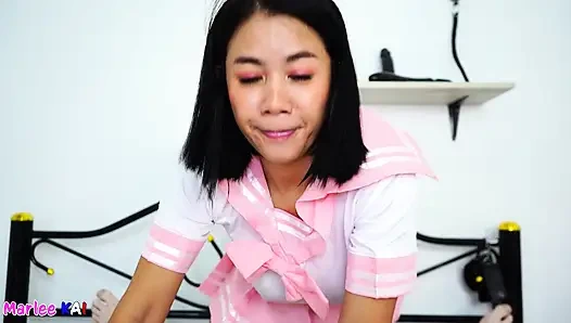 Сперма во рту тайской милфы Marlee Kai, подборка