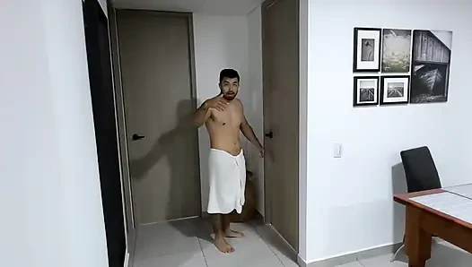 POV Amateur Threesome with Two Latin Cocks Loaded with a Lot of Milk