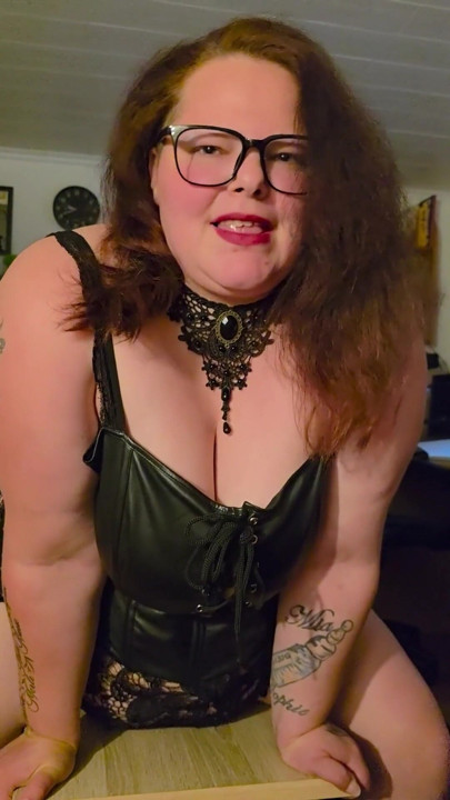 Curvy Angy had to ride the thick dildo. | Clip 1