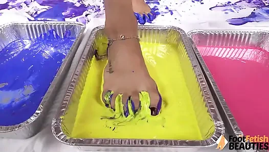 Transforming Empty Canvas Into a Masterpiece for Foot-loving Men