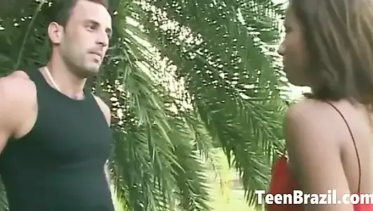 Hardcore Outdoor Sex with Teen From Brazil