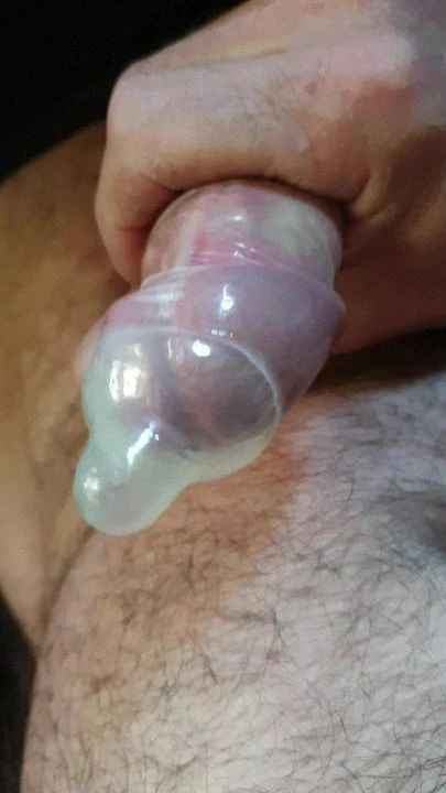 in a used condom
