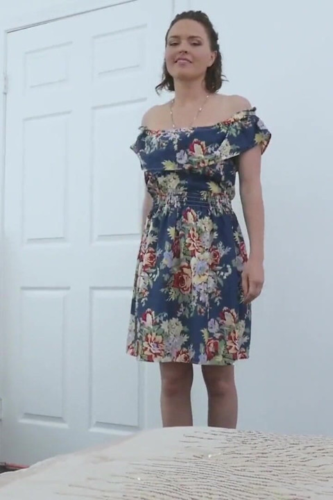 Horny stepmom Krissy Lynn satisfies all of stepson's desires