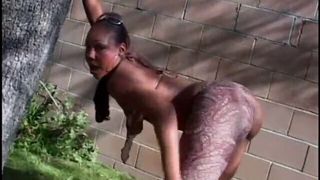 Black slut with hot tits gets hot and firm fucking from a dude