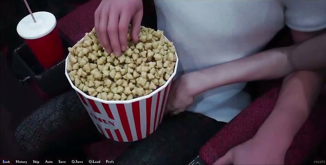 Being a Dik - Busty Redhead Girlfriend Sucks My Big White Cock in the Cinema