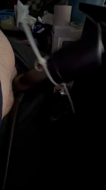 Milking my cock with my machine - my favorite thing to do