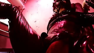 Μεγάλο πουλί, τραβεστί, γαμημένο, σκλάβα, BDSM, καυτό φετίχ