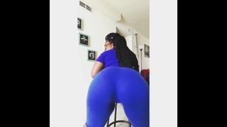 diamondbootylicious twerk in tights with vpl and ass clap