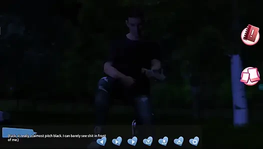 Helping the hotties #4 - Johanne woke up tied to a tree and so...ave him a blow job...Belle and Stacy played with each other.