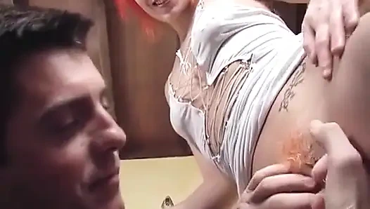 Naughty French Slut Got Her Tight Ass Fucked