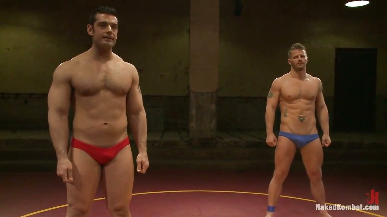 Marcus Titan Ruhl Vs Jeremy Stonewall Stevens - Muscled Oil Match!
