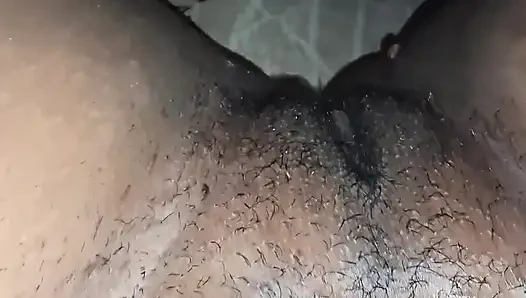 This maid waited for my wife to come out to tease me, I couldn't resist in that ass