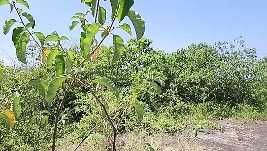 Üvey baba güzel, düzgün vücutlu üvey kızıyla kırsalda seks yapıyor
