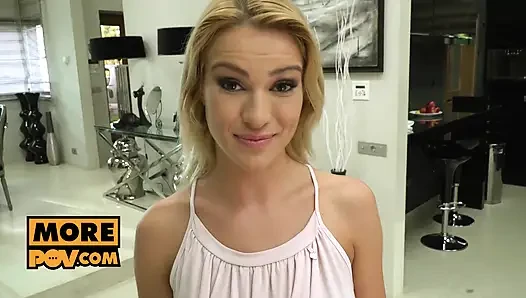 POV - Horny cougar cum slut Cherry Kiss fucks you hard and fast