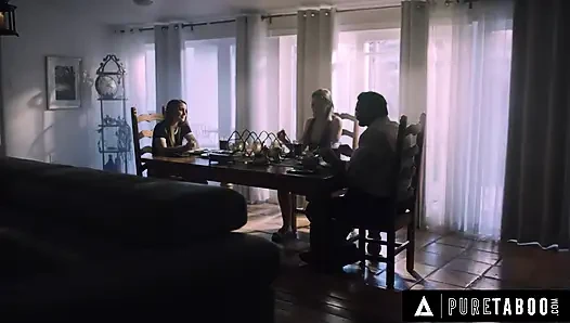 PURE TABOO гнусный отчим тайно соблазняет и трахает горячего друга его падчерицы!