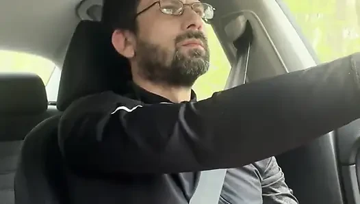 She Couldn’t Wait - MILF Blowjob & Handjob While Driving - Public Car Sex Kingyordanov