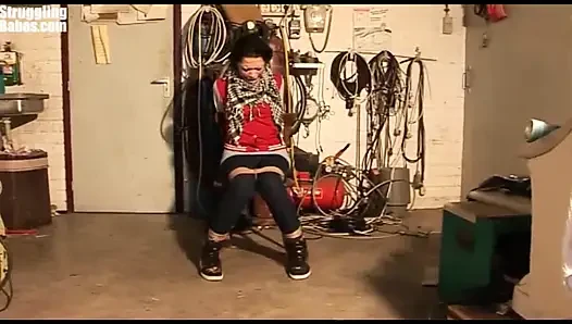 Steffi Chair-tied Ballgagged