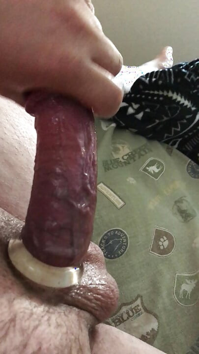 Working my hard cock