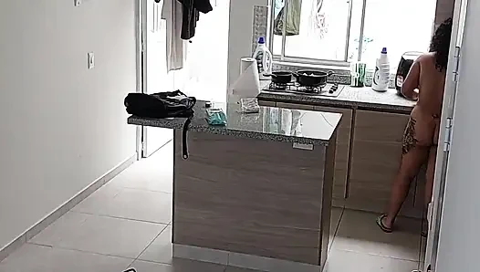 Mutfakta lezbiyen yumuşak seks