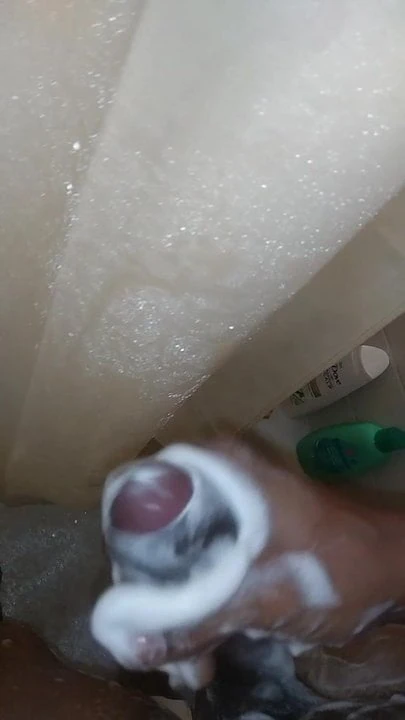 Cleaning my cock