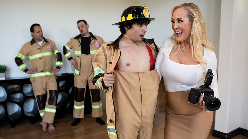 Sexy MILF Photographer Fucks A Young Fireman - at ebrazz.tv