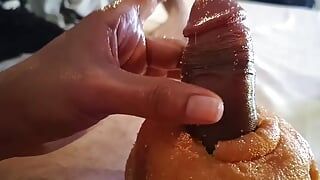 Màn thủ dâm hay nhất của tinh dịch khiêu dâm thực phẩm Papi Toms với donuts