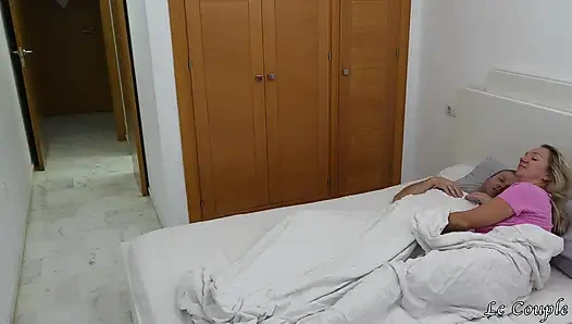 Wife's Horny Girlfriend Heard Us in the Morning and Sneaked in to Our Bedroom to Watch