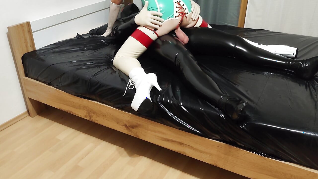 Hot Latex Nurse Got Fucked Hard. Second Angle