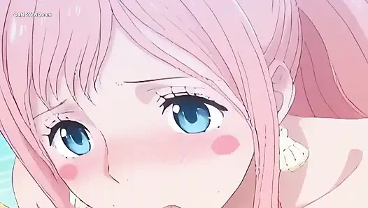 Kerajaan Ryugu tidak pernah melihat putri mereka seperti ini - berlutut, mulut penuh - ai generated