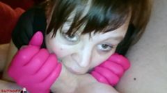 SuTho69 Schwarze Und Pinke Handschuhe