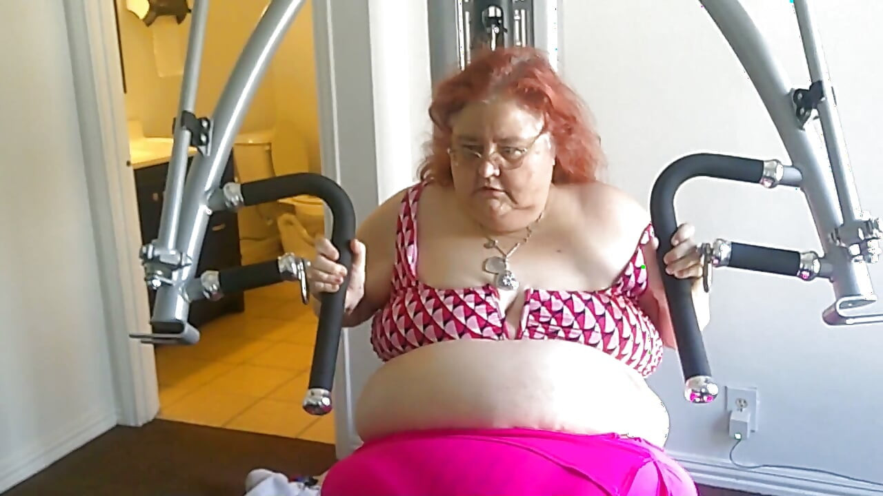 Big Beauty Nurse Vicki Is Exercising in the Gym Part 1